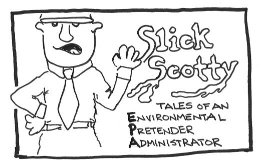 Cartoon image of Scott Pruitt